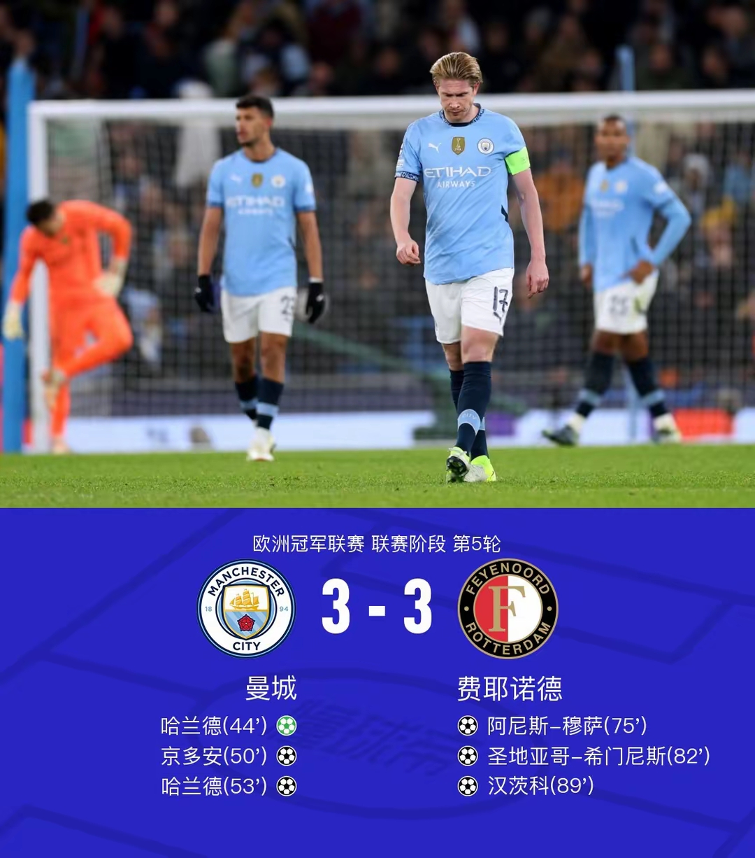 曼城五连胜继续领跑积分榜，国米主帅陷下课危机！